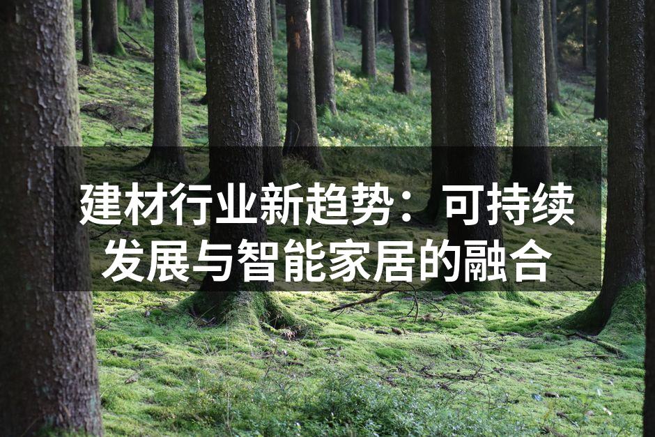 建材行业新趋势：可持续发展与智能家居的融合